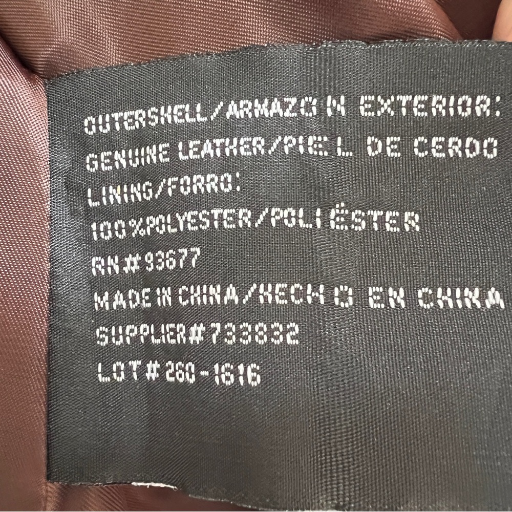 A.N.A. Genuine Leather Jacket - Picture 12 of 13